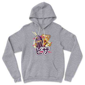 Pizza Kong Hoodie in Athletic Heather color